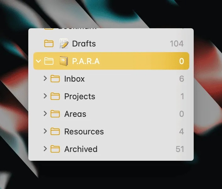 PARA 目录